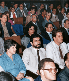 No Congresso Paulista de Administração de Recursos Humanos, durante período que atuava na Cosipa, São Paulo, ao lado de Antonio Augusto do Poço Pereira, Gerente de Administração de Pessoal e Gerente de Proteção Patrimonial da Cosipa